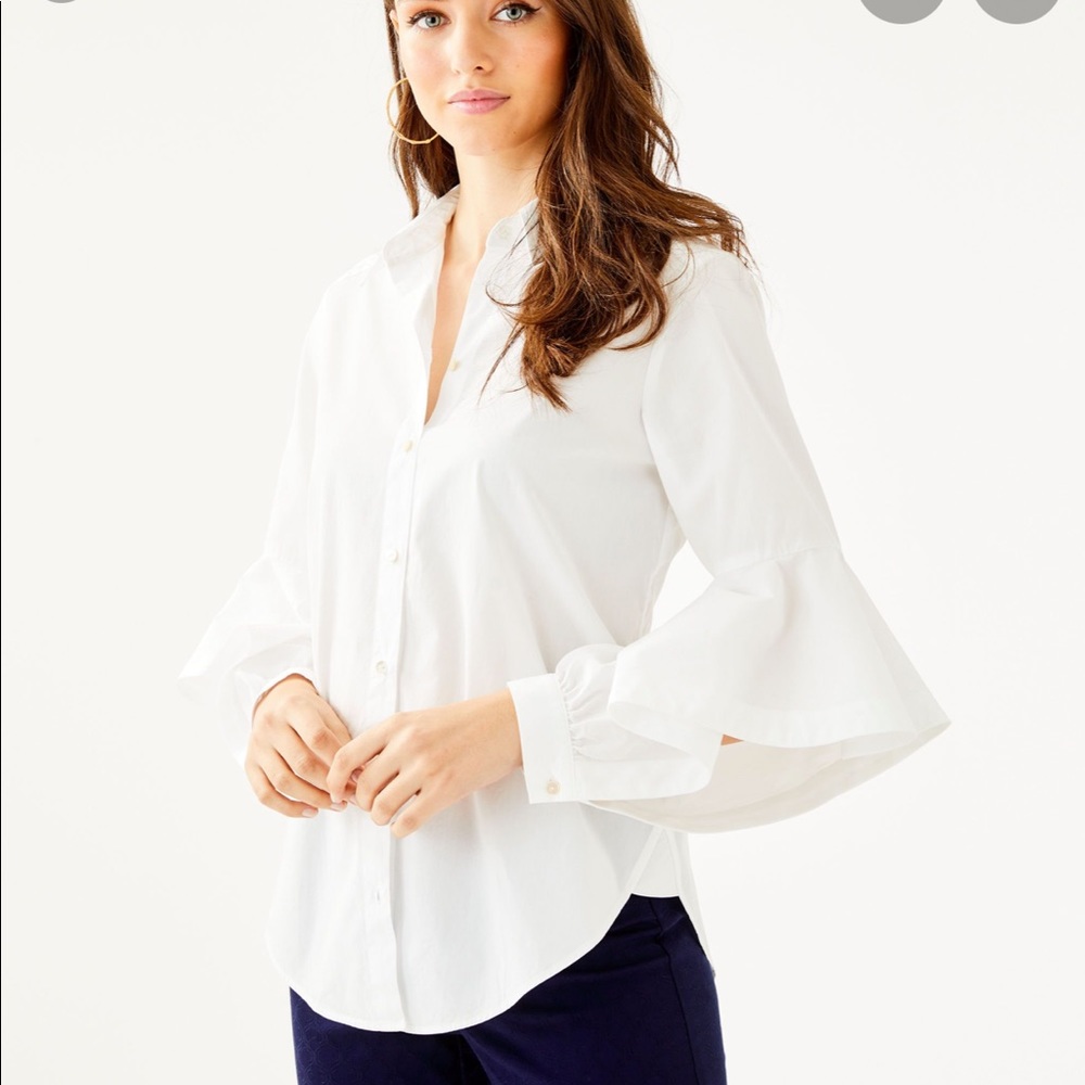 Lilly Pulitzer Resort White Natalia Shirt
